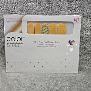 Color Street Nail Strips PINEAPPLE PARADISE Retired NIP Rare Yellow Green